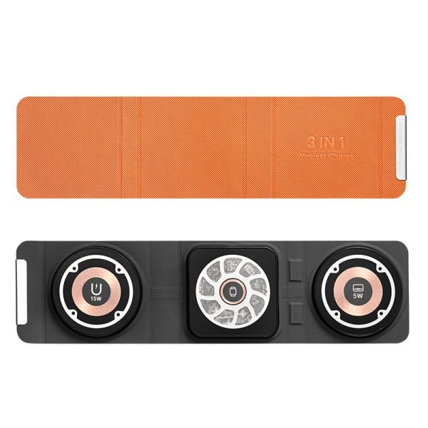 3 in 1 Travel Portable Fast Wireless Charger 013 - Image 2