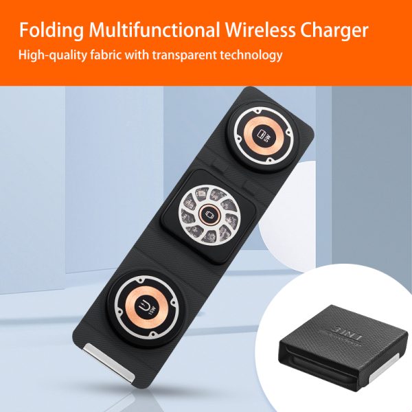 3 in 1 Travel Portable Fast Wireless Charger 013 - Image 5