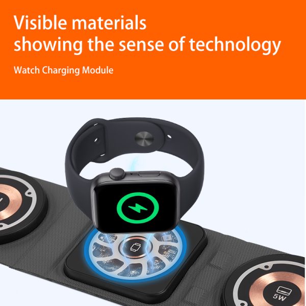 3 in 1 Travel Portable Fast Wireless Charger 013 - Image 7