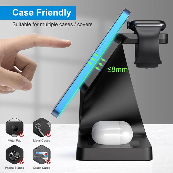 Magnetic Charging 3-in-1 Fast Wireless Charger H12 - Image 7