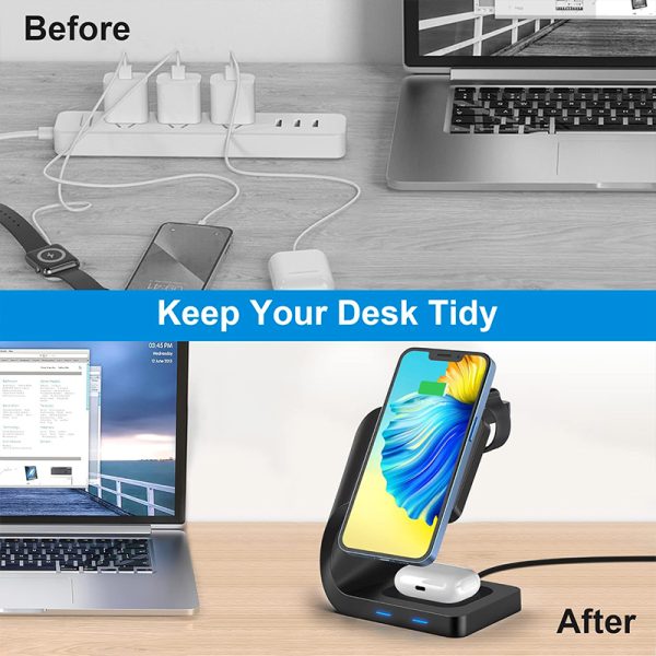 Magnetic Charging 3-in-1 Fast Wireless Charger H12 - Image 8