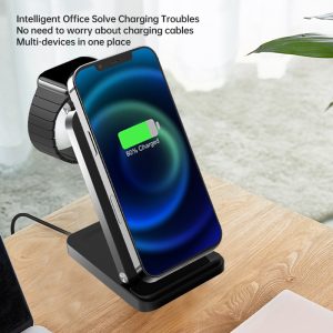 3in1 Flexible Recharging with 360° Rotation Wireless Charger S90