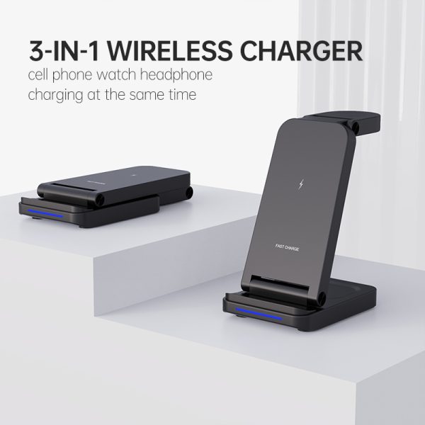 3in1 Flexible Recharging with 360° Rotation Wireless Charger S90 - Image 5
