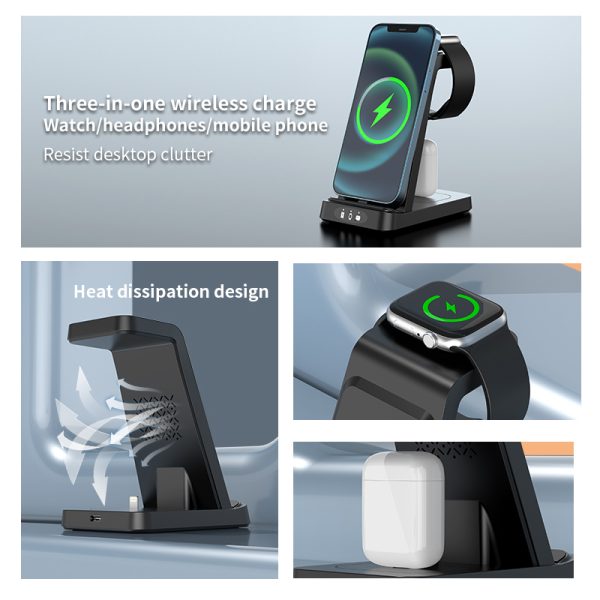 3-in-1 Wireless Charger Station Z12 - Image 5