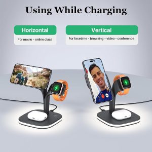 5-in-1 Foldable with Touch Controls and Superior Safety Wireless Charging Station UD22PRO