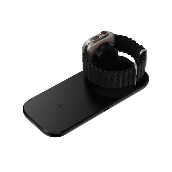 15W Magnetic 2-in-1 Wireless Charger for Phone and Watch MW210 - Image 5