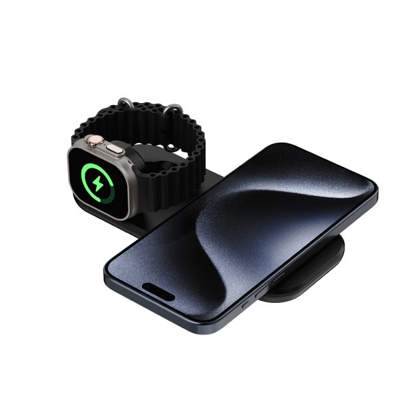 15W Magnetic 2-in-1 Wireless Charger for Phone and Watch MW210 - Image 6