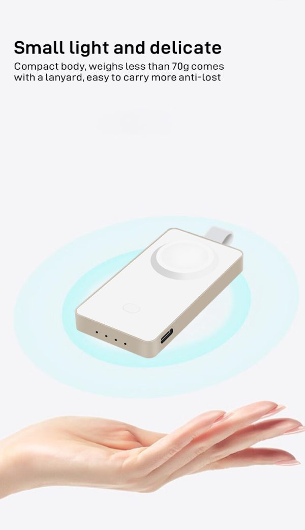 Magnetic 2-in-1 Fast Charging Wireless Power Source with Zinc Alloy MW204 - Image 7