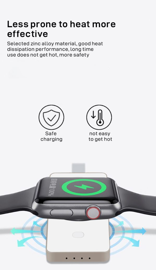 Magnetic 2-in-1 Fast Charging Wireless Power Source with Zinc Alloy MW204 - Image 8