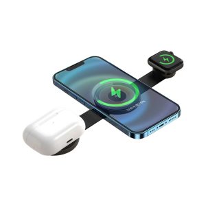 Moni MN148: Foldable Magnetic 3-in-1 Wireless Charger