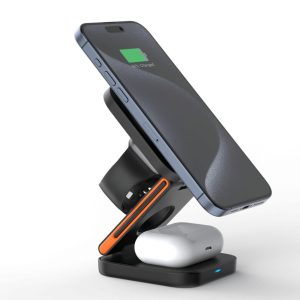 Moni MZ28: Foldable Magnetic 3-in-1 Wireless Charger