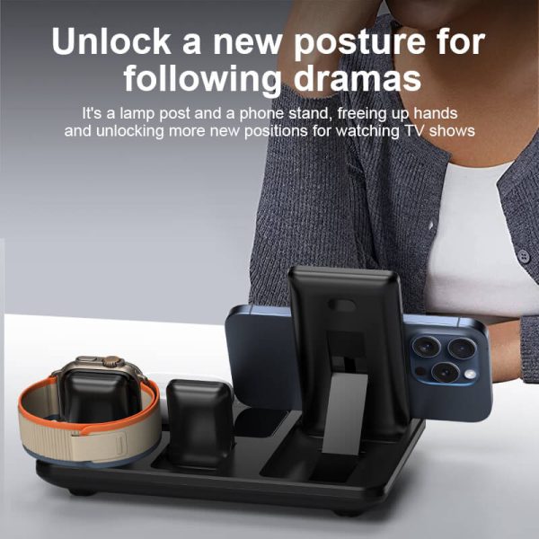 Moni R11: Folding Magnetic 3-in-1 Wireless Charger - Image 4