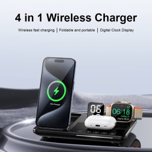 Moni R11: Folding Magnetic 3-in-1 Wireless Charger