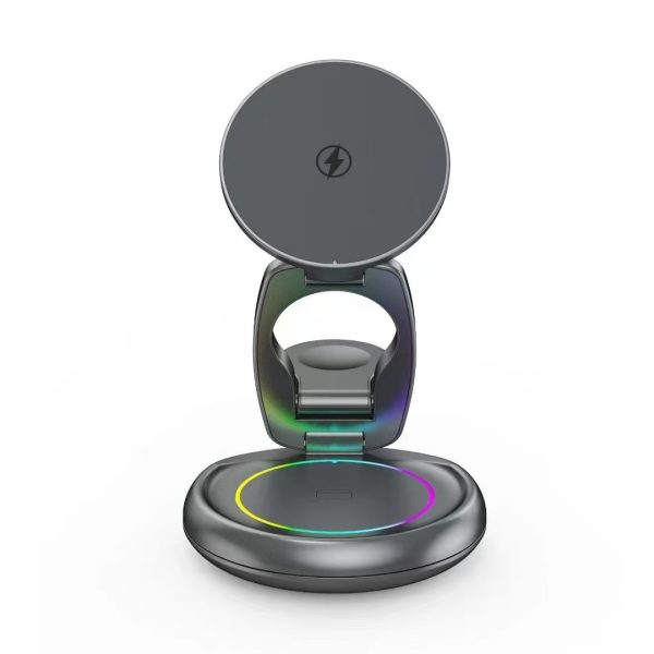 Moni MX208: Foldable Magnetic 3-in-1 Wireless Charger - Image 2